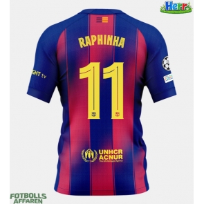 Barcelona Raphinha Belloli #11 Hemmatröja 2025-26 Kortärmad